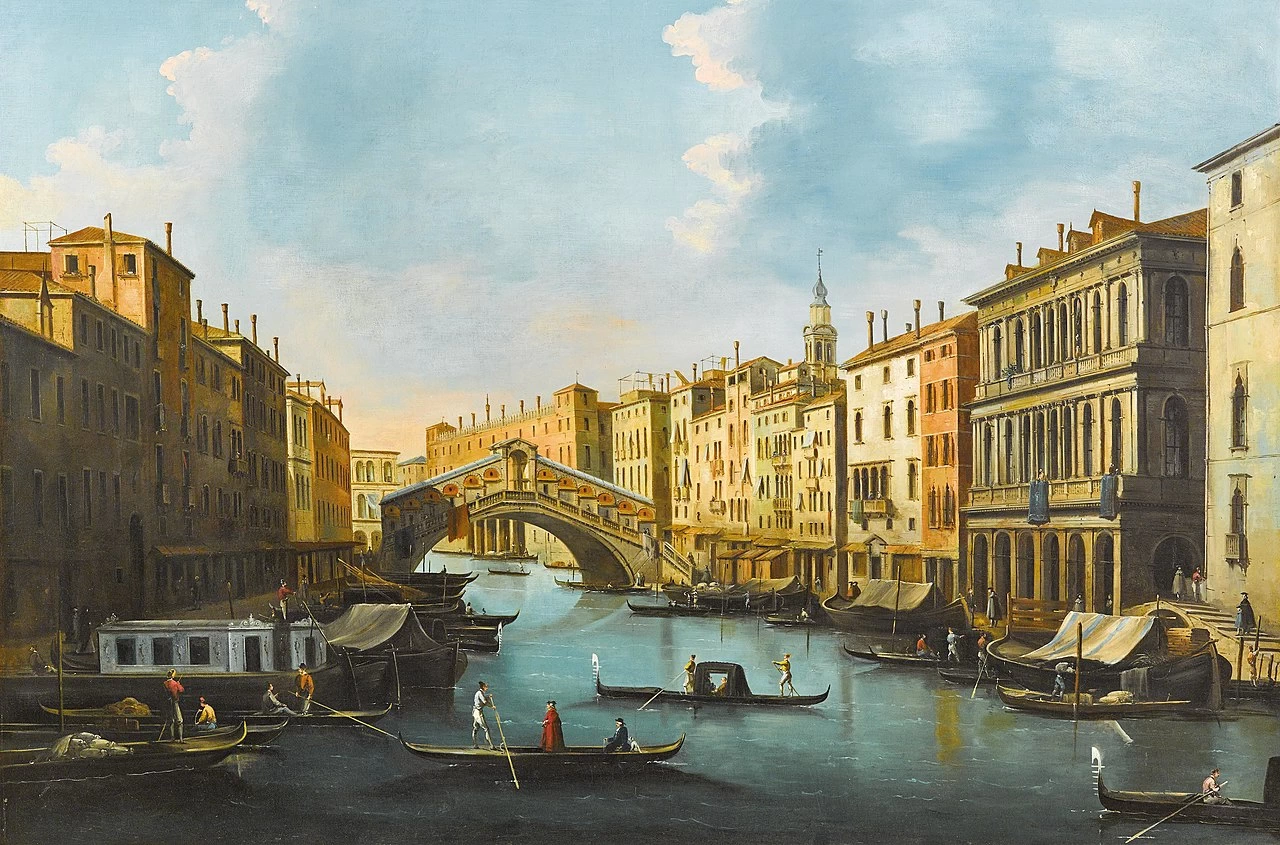 Venezia, il Canal Grande con il ponte di Rialto